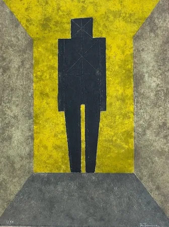 Eau-Forte Tamayo - Figura en negro