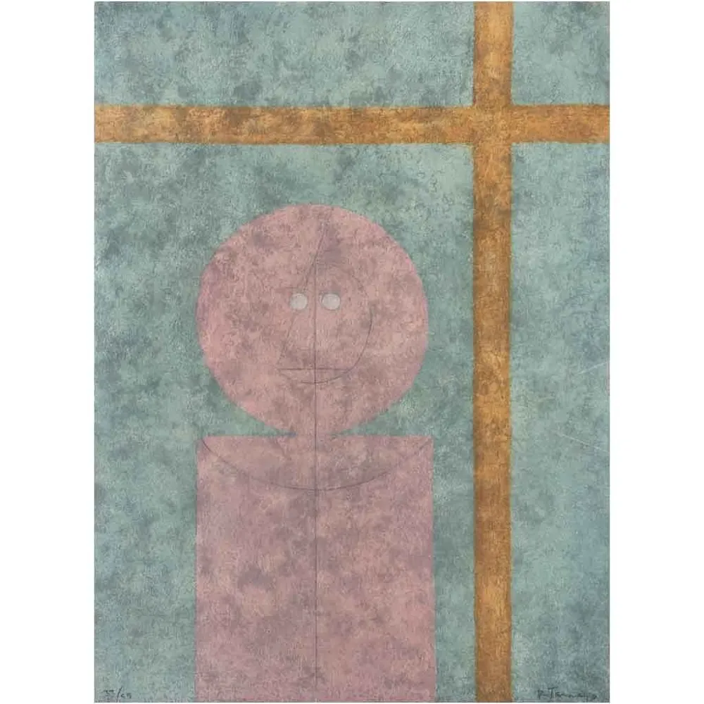 Eau-Forte Tamayo - Personaje en la ventana