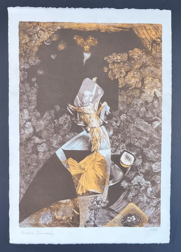 Lithographie Tanning - Bateau Bleau - The Grotto