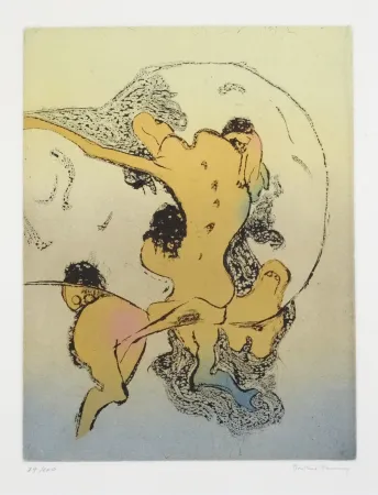 Lithographie Tanning - En chair et en os