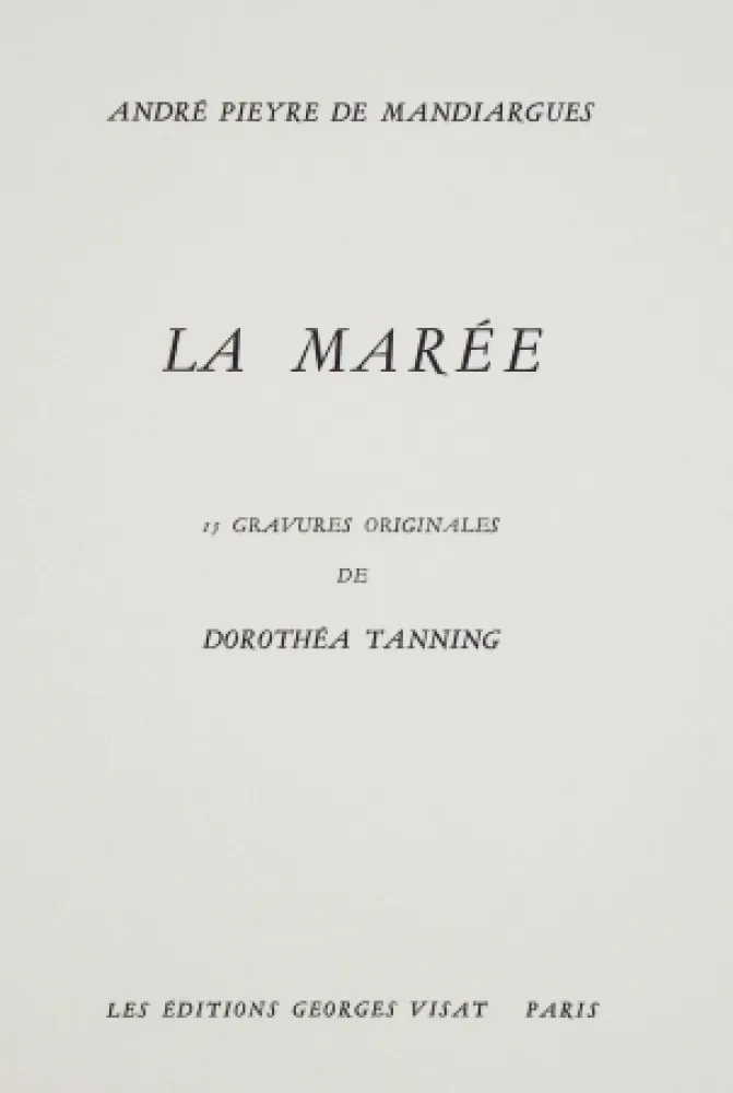 Livre Illustré Tanning - La Marée