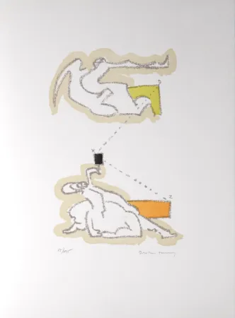 Lithographie Tanning - Le geste, 1978 - Hand-signed