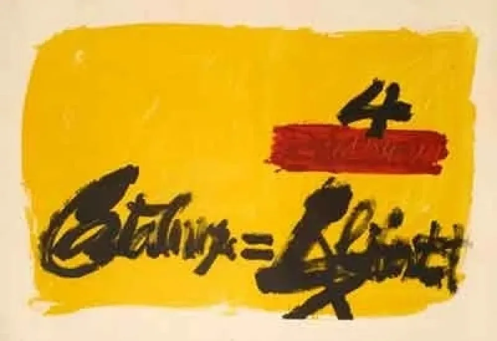 Lithographie Tàpies - Als Mestres de Cataluña