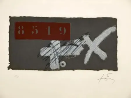 Eau-Forte Et Aquatinte Tàpies - Creu I Ics