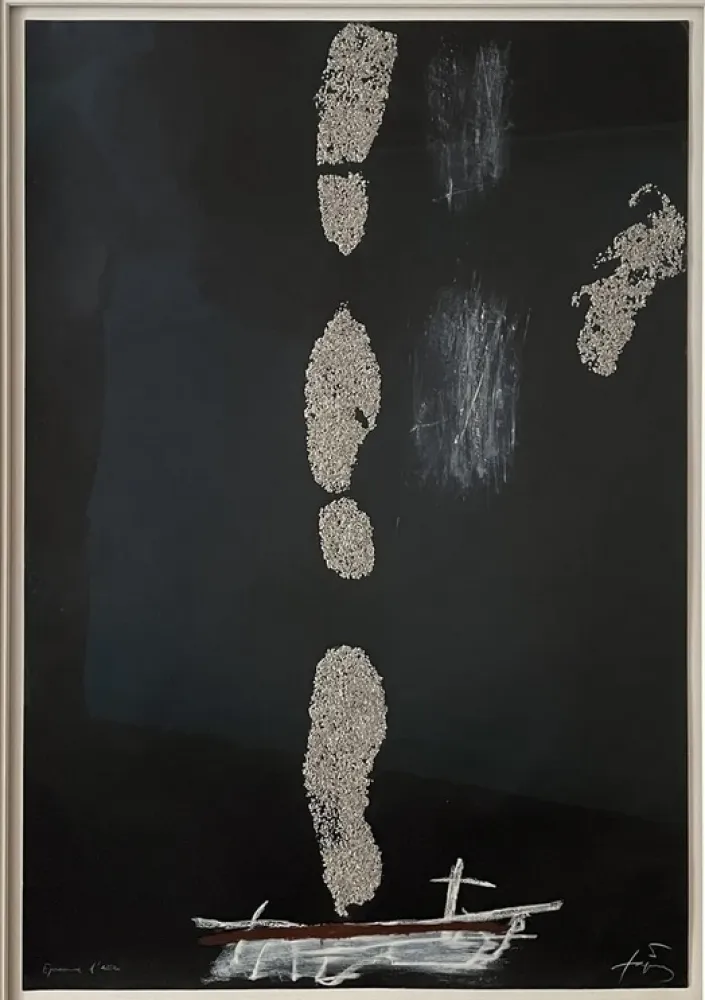 Eau-Forte Tàpies - Empreintes de pas