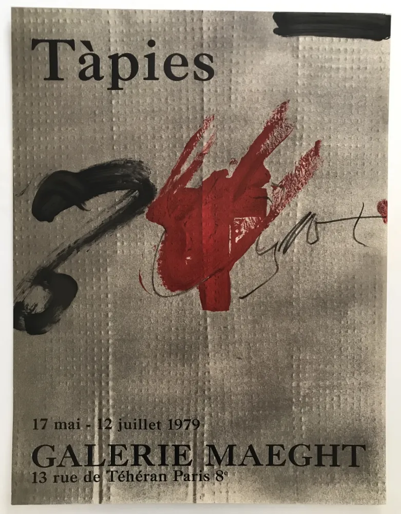 Affiche Tàpies - Galerie Maeght