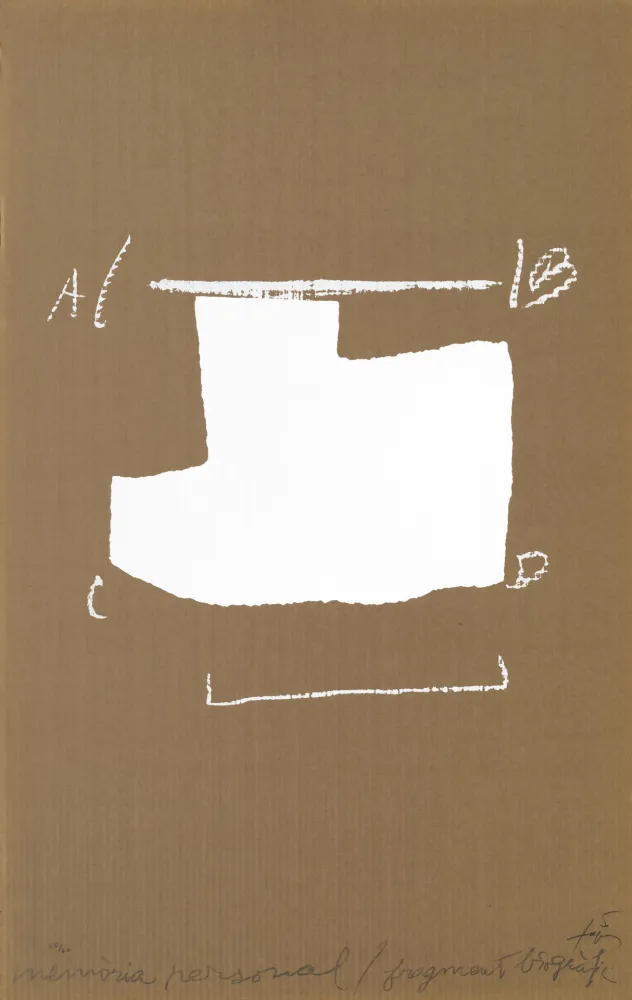 Sérigraphie Tàpies - Memoria personal 