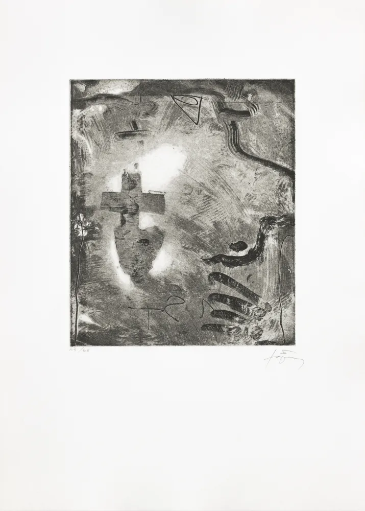 Gravure Tàpies - Minor II