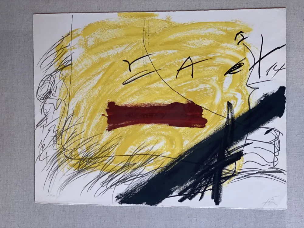 Lithographie Tàpies - N/A