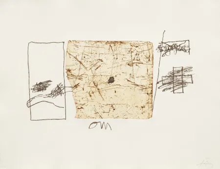 Gravure Tàpies - Om 