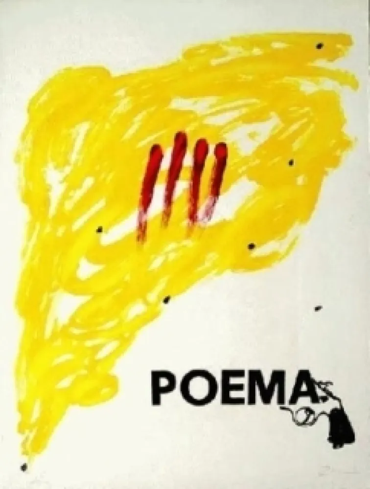 Lithographie Tàpies - Poema