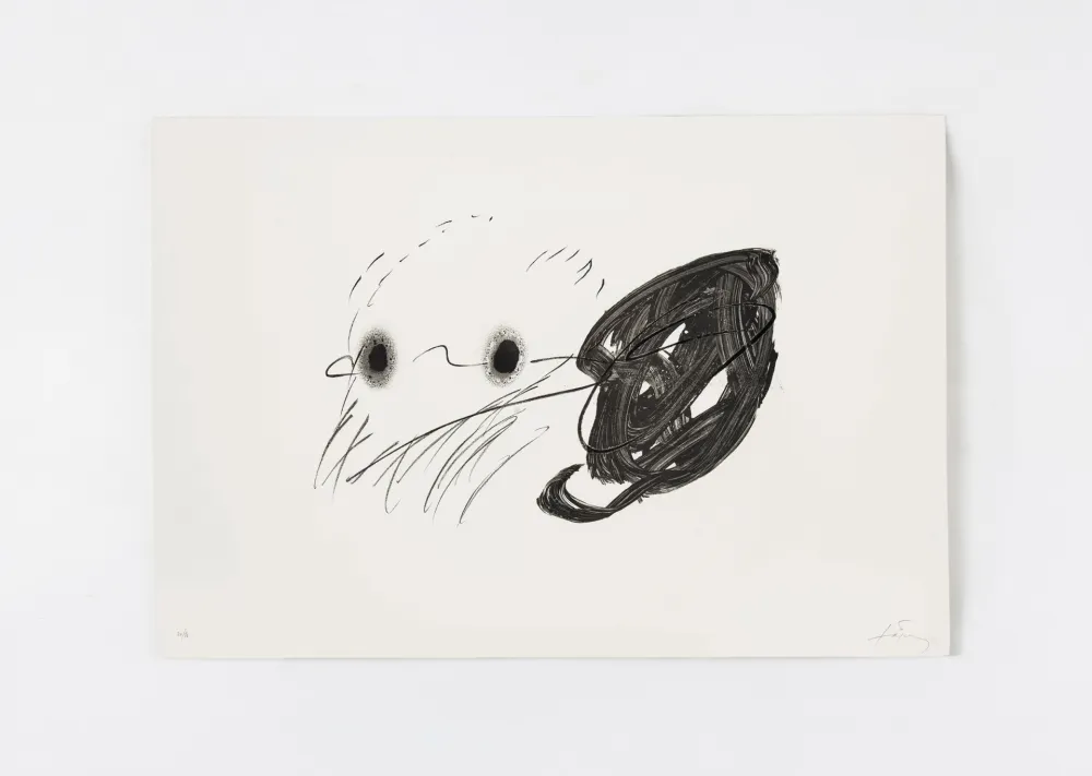 Lithographie Tàpies - Regard 