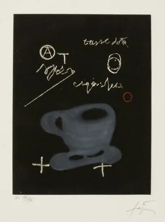 Gravure Tàpies - Tasse (Cup)