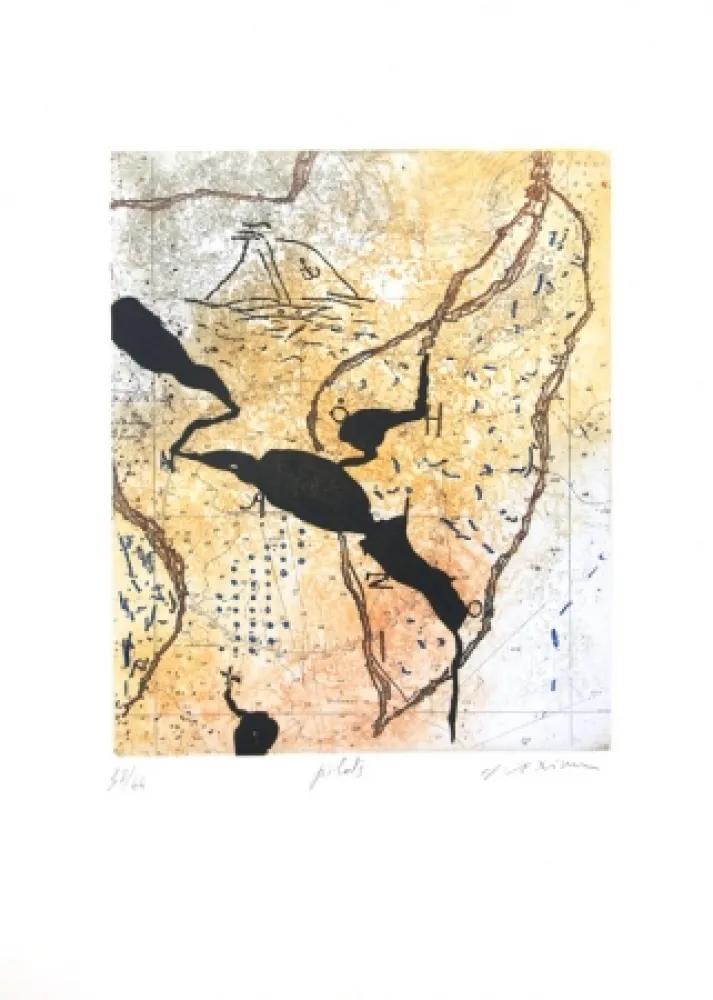 Eau-Forte Et Aquatinte Texier - Pilots