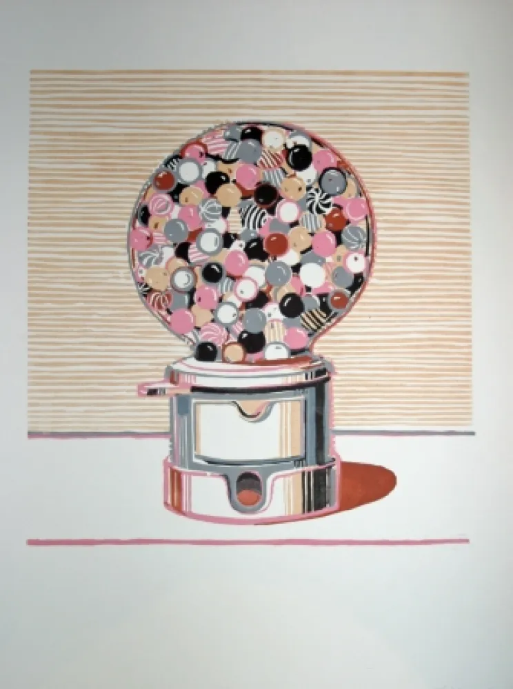 Linogravure Thiebaud - Gumball Machine