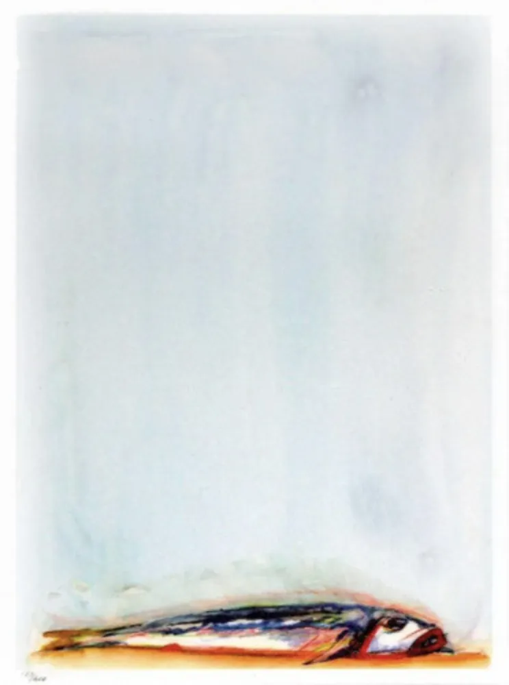 Lithographie Thiebaud - Trout Fishing in America