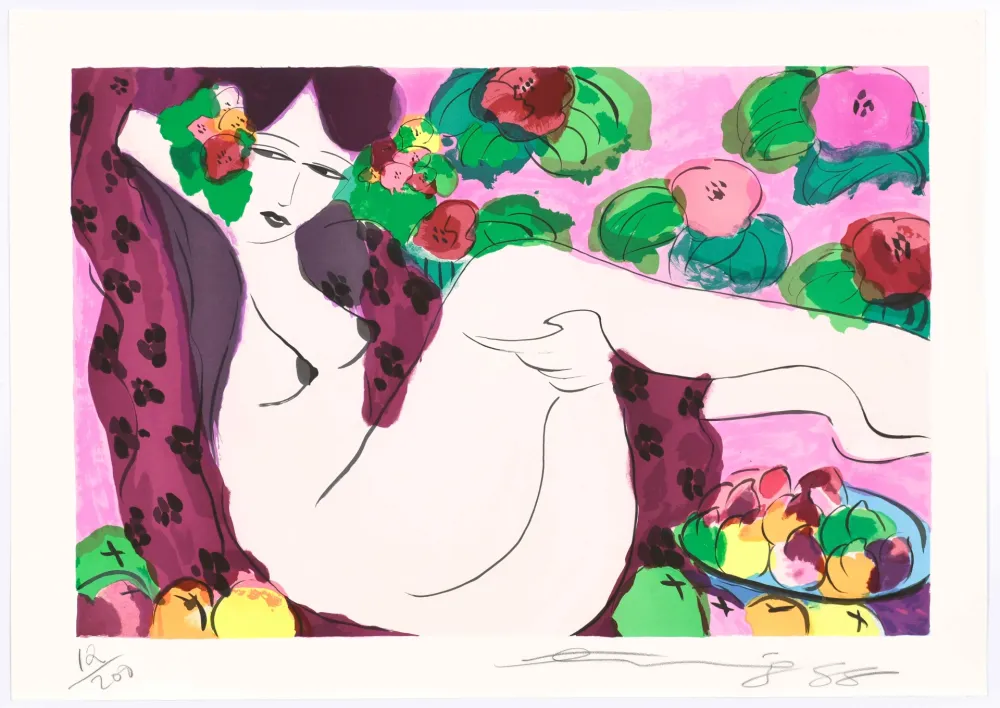 Lithographie Ting - Spotted blanket 