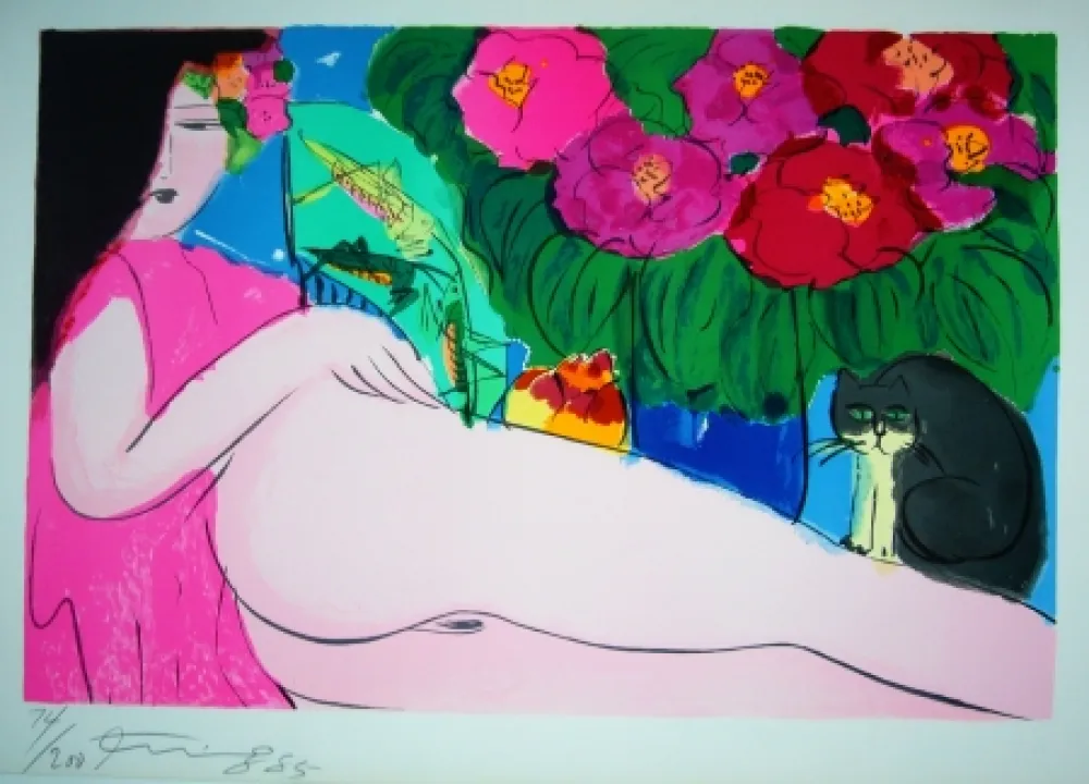 Lithographie Ting - Woman 13