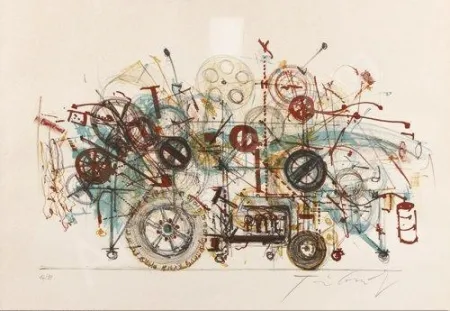Lithographie Tinguely - Meta-machine 