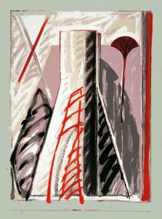 Lithographie Titus Carmel - Intérieur 2