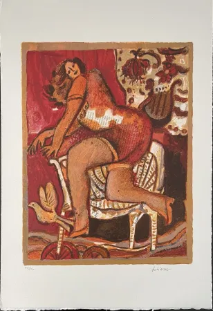 Lithographie Tobiasse - Cantiques des Cantiques