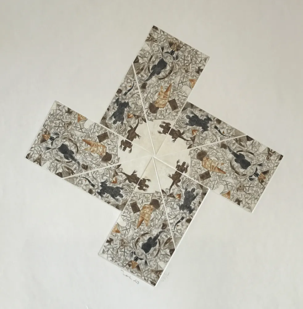 Gravure Toledo - Iguanas