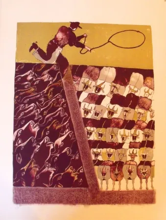 Lithographie Toledo - Sans titre