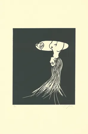 Linogravure Topor - Limelight