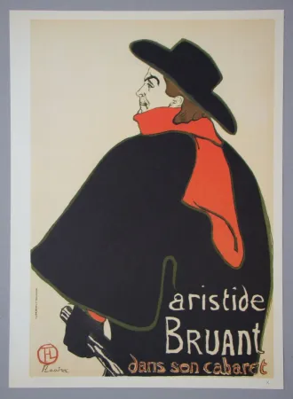 Héliogravure Toulouse-Lautrec - Aristide Bruant - Dans son Cabaret