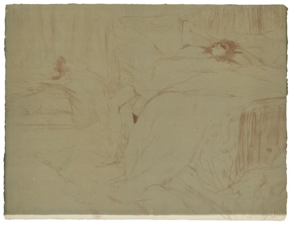 Lithographie Toulouse-Lautrec - Elles