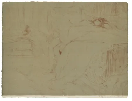 Lithographie Toulouse-Lautrec - Elles