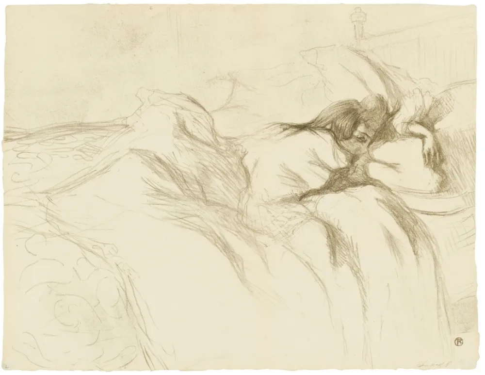 Lithographie Toulouse-Lautrec - Elles