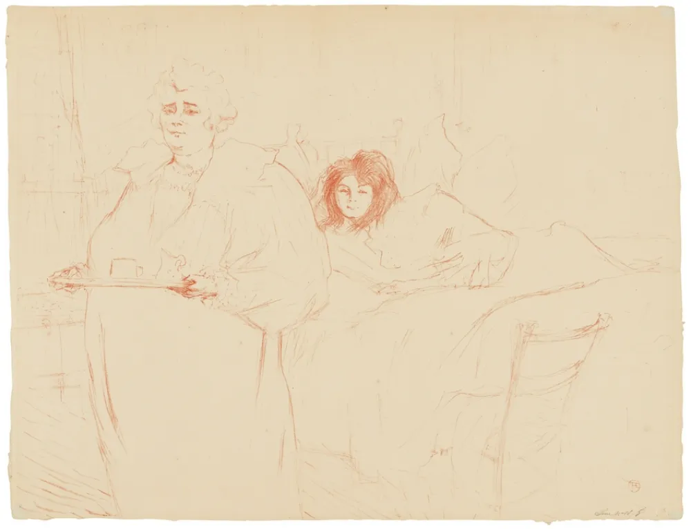 Lithographie Toulouse-Lautrec - Elles