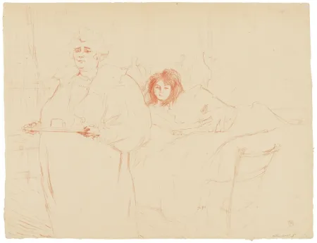 Lithographie Toulouse-Lautrec - Elles