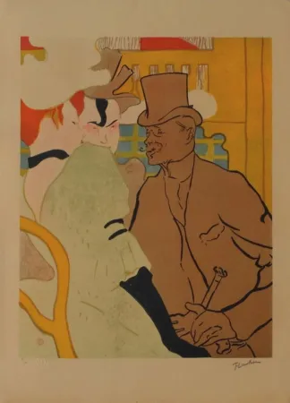 Lithographie Toulouse-Lautrec - L'Anglais au Moulin Rouge