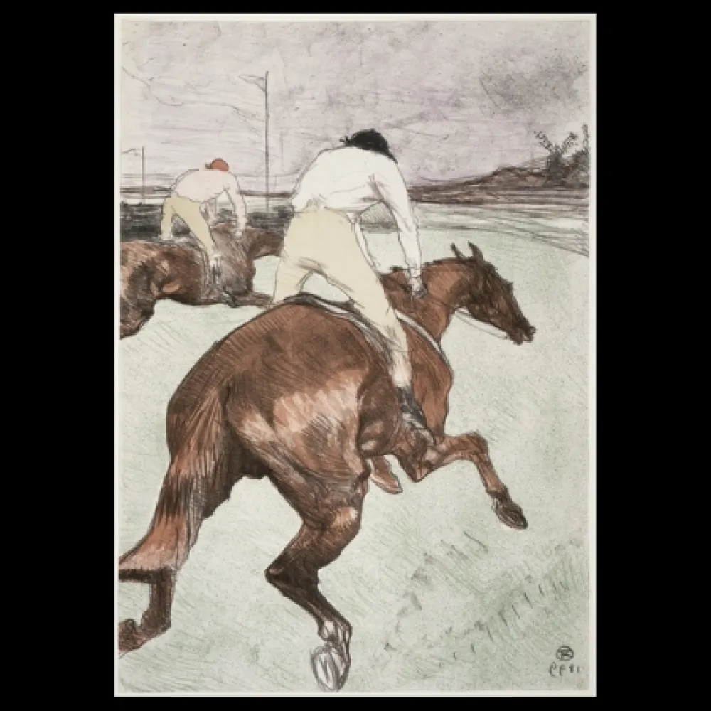 Lithographie Toulouse-Lautrec - Le jockey
