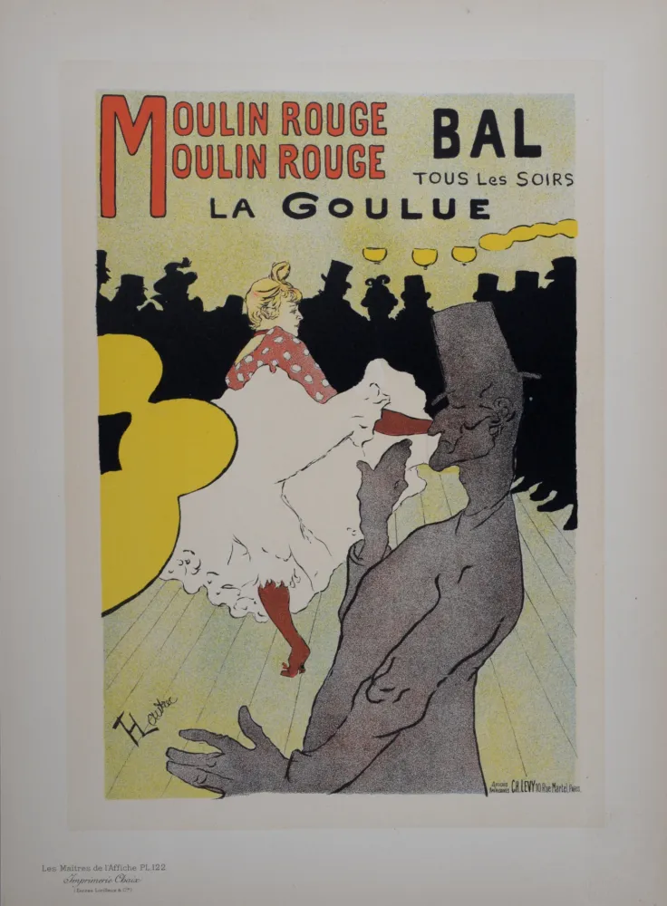 Lithographie Toulouse-Lautrec - Moulin Rouge - La Goulue, Les Maitres de L’Affiche, 1898