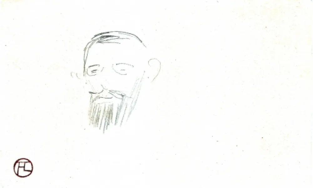 Aucune Technique Toulouse-Lautrec - Procès Arton — Tête de monsieur Jacques Saint-Cère