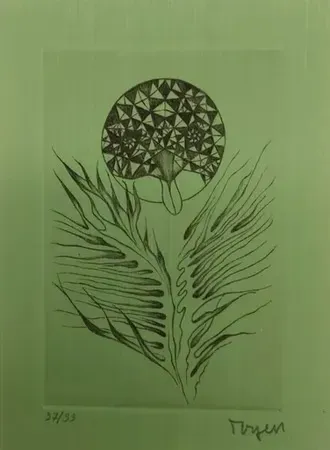 Gravure Toyen - Svatokradezny les a jjine texty  - La forêt sacrilège  (1970) 