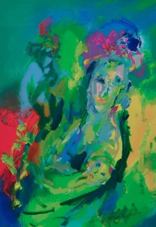 Sérigraphie Treccani - Materinità fiorita