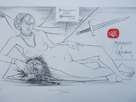 Gravure Trémois - Hommage à Cranach