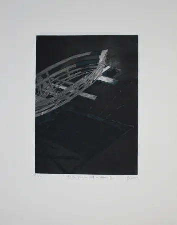 Eau-Forte Et Aquatinte Tuma - Über das Glück ein Schiff zu Wasser zu Lassen