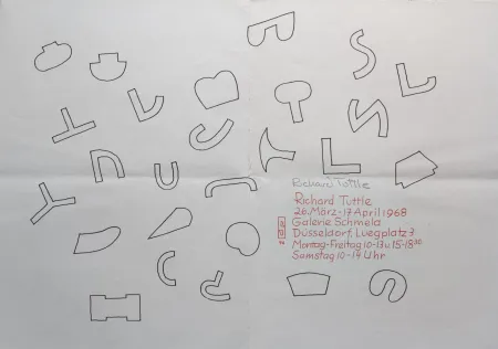 Sérigraphie Tuttle - Cloth Pieces und Skulpturen, 1968.