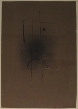 Monotype Tutundjian - Composition géometrique abtraite / Geometrisch abstrakte Komposition