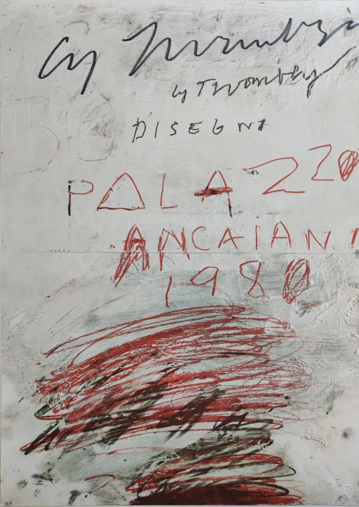 Offset Twombly - Disegni Palazzo Ancaiani 1980