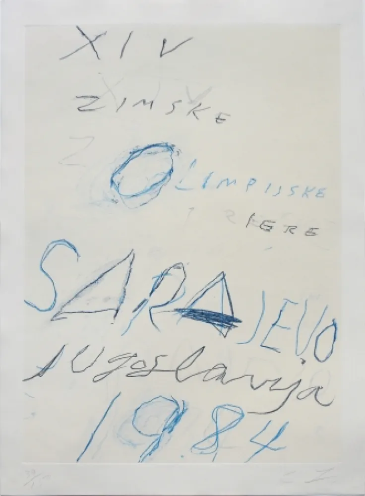 Lithographie Twombly - Untitled