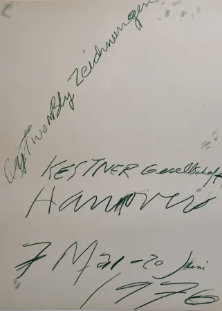 Lithographie Twombly - Zeichnungen. Kestner Gesellschaft Hannover 7 Mai – 20 Juni 1976.