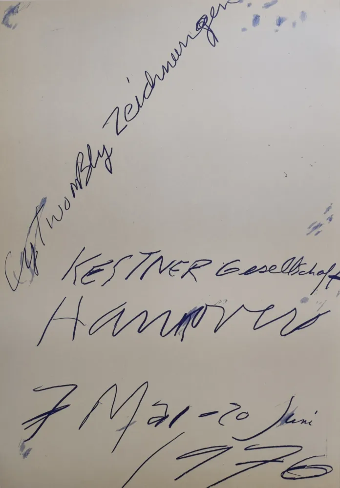 Aucune Technique Twombly - Zeichnungen. Kestner Gesellschaft Hannover 7 Mai – 20 Juni 1976.