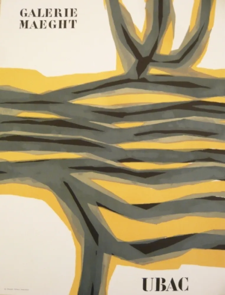 Affiche Ubac - Affiche exposition galerie Maeght