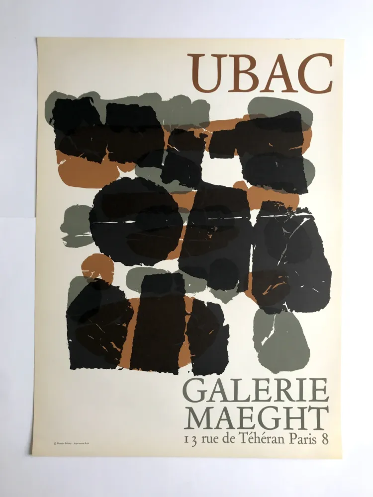 Affiche Ubac - Galerie Maeght